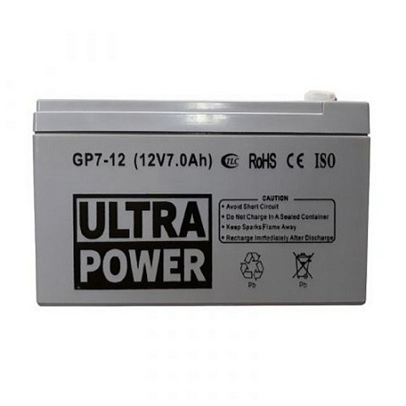 Аккумулятор для резервного питания Ultra Power GP7-12, 12В, 7А*ч