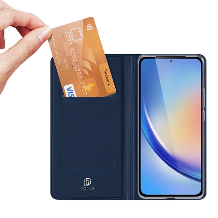 DUX DUCIS Case Flip SkinPro Samsung A35 5G, Blue