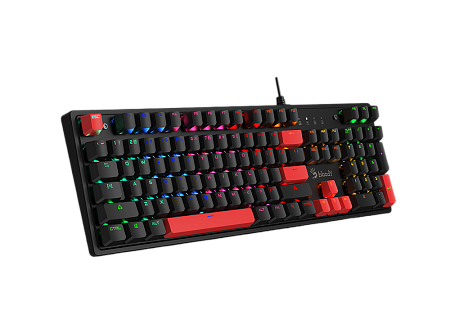 Gaming Keyboard Bloody S510R, Mechanical, BLMS Linear SW, Double-Shot Keycaps, Macro, Onboard Memory Gaming Keyboard Bloody S510R, Mechanical, BLMS Linear SW, Double-Shot Keycaps, Macro, Onboard Memory