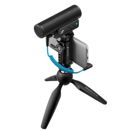 Портативный записывающий микрофон Sennheiser MKE 400, Проводной аналоговый, Чёрный