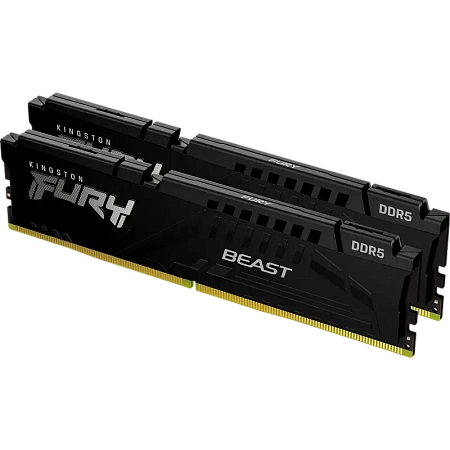 Оперативная память Kingston FURY Beast, DDR5 SDRAM, 5600 МГц, 32 Гб, KF556C36BBEK2-32,процессоры ,оперативная память, ssd, M2, hdd, кейсы