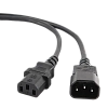 Удлинительный шнур питания Cablexpert PC-189, 1.8 м, Чёрный