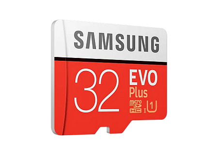 Карта памяти Samsung EVO Plus MicroSD, 32Гб (MB-MC32GA/KR)