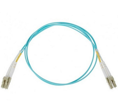 Fiber optic patch cords, Multimode OM4, LC-LC Duplex, 1M