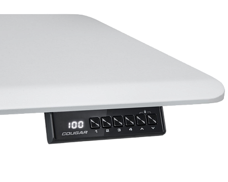 Office Electric Desk Cougar Royal Mossa white, Width 1200mm, Depth 600mm,Heigh 720-1150mm, Weight 80