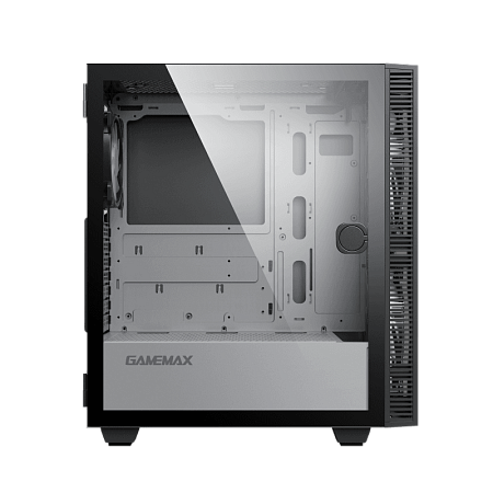 Case ATX GAMEMAX Aero, w/o PSU, 0.5mm, 2x200mm & 1x120mm ARGB fans, ARGB+PWM Hub, Front Mesh, TG, DF