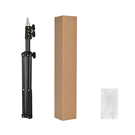 Tripod Photography Aluminum 160cm (Adjustable Height, Heavy Duty, Universal Compatibility), Black