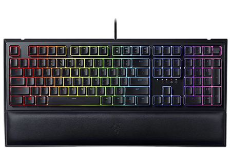 Gaming Keyboard Razer Ornata V2, Mecha-Membrane, Digital Wheel, Media Controls, Wrist Rest, Macro, R