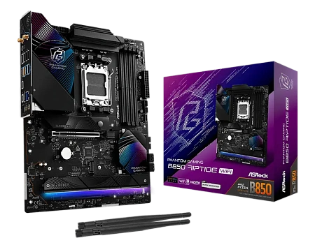 Материнская плата ASRock B850 Riptide WiFi, AM5, AMD B850, ATX,процессоры ,оперативная память, ssd, M2, hdd, кейсы