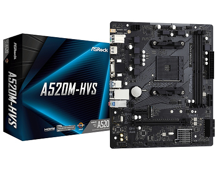 MB AM4 ASRock A520M-HVS mATX MB AM4 ASRock A520M-HVS mATX