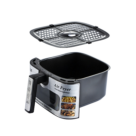 Raf Air Fryer R.5350, Transparent Window, 7L,1600W, Black Raf Air Fryer R.5350, Transparent Window, 7L,1600W, Black