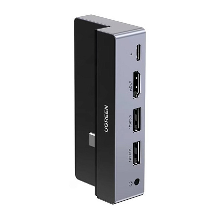 UGREEN Docking Station 5in1 for iPad Pro USB-C to 1*HDMI 4k@60Hz + 2*USB3.0 + 3.5mm + PD 100W | CM317, Silver