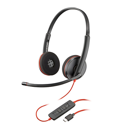 Plantronics Blackwire C3220 Headset USB-C, Black Plantronics Blackwire C3220 Headset USB-C, Black