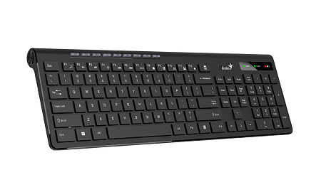 Wireless Keyboard Genius SlimStar 7230, Multimedia, 12 Fn Keys, Chocolate keys, Battery indicator, 1 Wireless Keyboard Genius SlimStar 7230, Multimedia, 12 Fn Keys, Chocolate keys, Battery indicator, 1