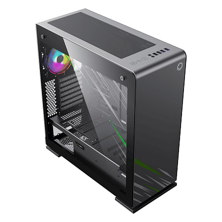 Case EATX GAMEMAX VEGA Pro, w/o PSU, 0.8/1.2mm, 1x120mm ARGB, ARGB Hub, Dual Side Tempered Glass, Du