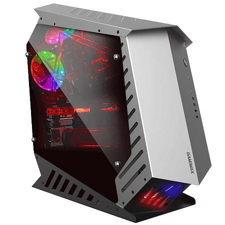 Case ATX GAMEMAX AutoBot, w/o PSU, 3x120mm ARGB fans, Dual TG, Aliminium, 2xUSB3.0, 2xUSB 2.0