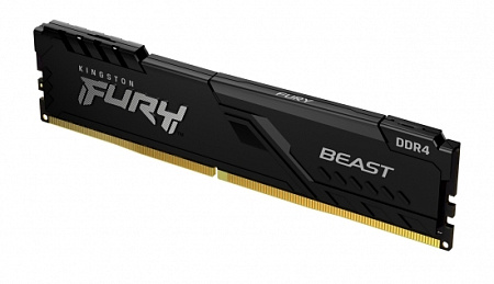 16GB DDR4-3600MHz  Kingston FURY Beast (KF436C18BB/16), CL18-22-22, 1.35V, Intel XMP 2.0, Black