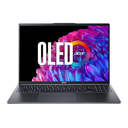 Ноутбук 16" Acer Swift Go 16 OLED SFG16-72, Steel Gray, Intel Core Ultra 7 155U, 16Гб/1024Гб, Linux eShell