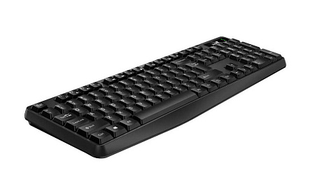 Keyboard Genius KB-117, Classic, 12 Fn keys, Concave Keycap, Spill Resistant, 1.5m, USB, EN/RU, Blac
