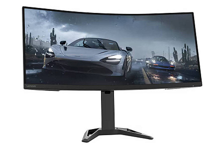 34" LENOVO G34w-30, Black,Curved-VA,3440x1440,165Hz,FreeSync,0.5ms MPRT,350cd,CR2500:1,HDMI+DP,Spkrs
