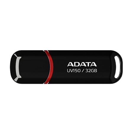 USB Flash накопитель ADATA UV150, 32Гб, Черный/Красный