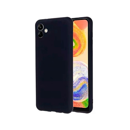 Helmet Case Liquid Silicone Samsung A04E, Black