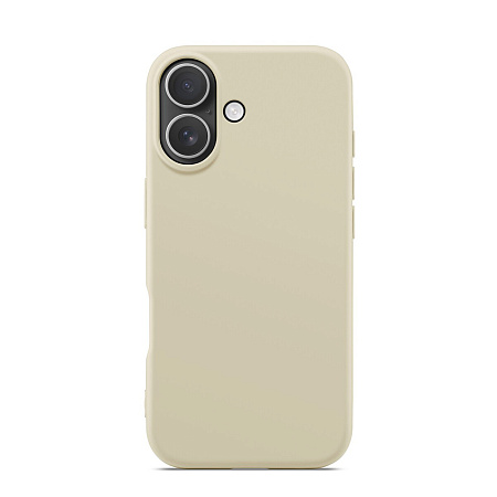WOO Case Liquid Silicone iPhone 17, Beige WOO Case Liquid Silicone iPhone 17, Beige