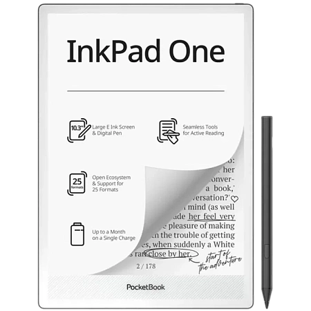 Электронная книга PocketBook 1030 InkPad One, Матовый черный, acer,asus,lenovo,hp,dell,планшеты,чехол для планшета, подставка для ноутбука, зарядка для ноутбука
