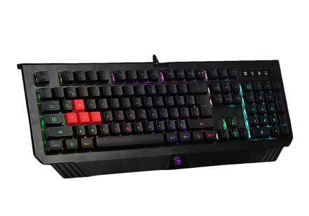 Gaming Keyboard Bloody B120N, Multimedia Hot-Keys, Game Mode, Macro, Onboard Memory, Spill-resistant