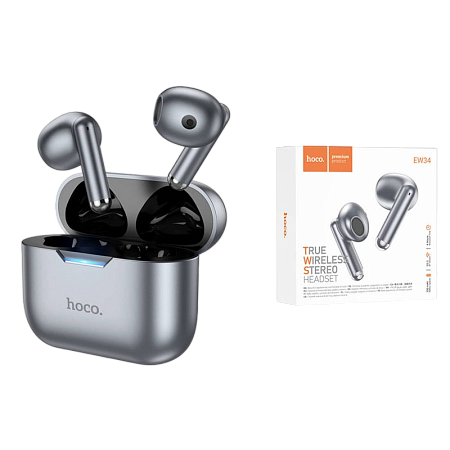 Bluetoth Headset Hoco EW34 Gray TWS