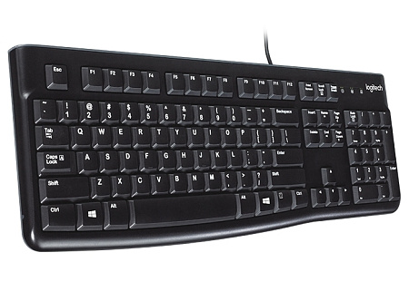 Keyboard Logitech K120 OEM, Thin profile, Quiet typing, Spill-resistant, 1.5m, USB, EN/RU, Black Keyboard Logitech K120 OEM, Thin profile, Quiet typing, Spill-resistant, 1.5m, USB, EN/RU, Black
