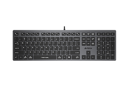 Keyboard A4Tech FX50, 12 Fn keys, Ultra Slim, Low Profile, X-Key Structure, Splash Proof, Silk Print
