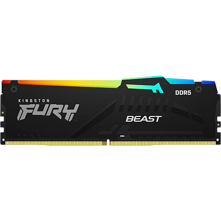 .16GB DDR5-6000MHz  Kingston FURY Beast RGB (Kit of 2x8GB)  (KF560C40BBAK2-16), CL40-40-40, 1.35V, B