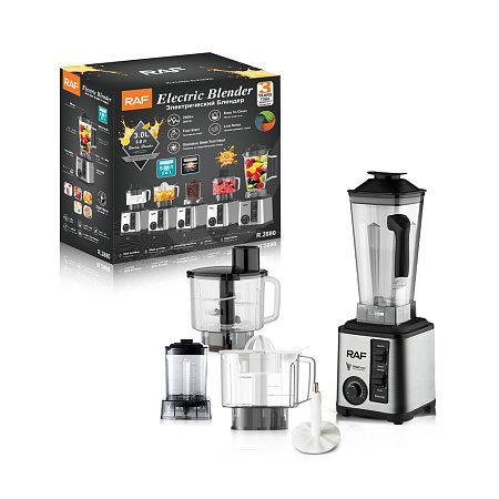 Raf Blender Set 5in1 R.2880, 3L, 2600W, Grey