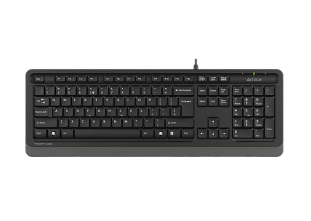 Keyboard A4Tech FK10, Multimedia Hot Keys, Laser Inscribed Keys , Splash Proof, 1.5m, USB, EN/RU/RO,