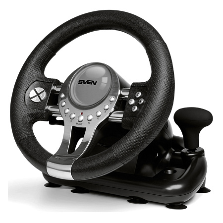 Wheel  SVEN GC-W800, 10", 180 degree, Pedals, Tiptronic, 2-axis, 12 buttons, Vibration feedback, USB