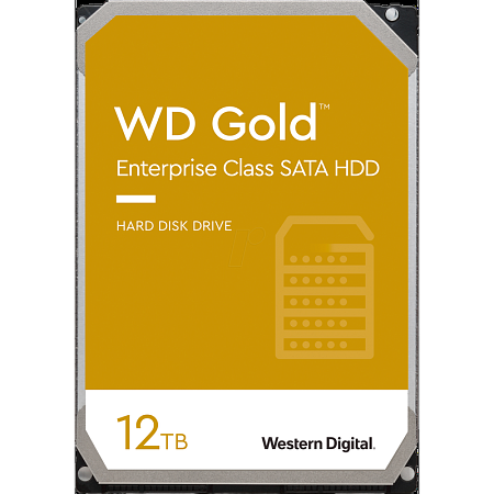 3.5" HDD 12.0TB-SATA-256MB Western Digital "Gold (WD121KRYZ)", Enterprise, CMR 3.5" HDD 12.0TB-SATA-256MB Western Digital "Gold (WD121KRYZ)", Enterprise, CMR