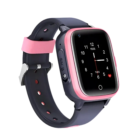 Детские часы Wonlex KT15, Розовый, iphone, xiaomi, samsung, oppo, чехол, стекло