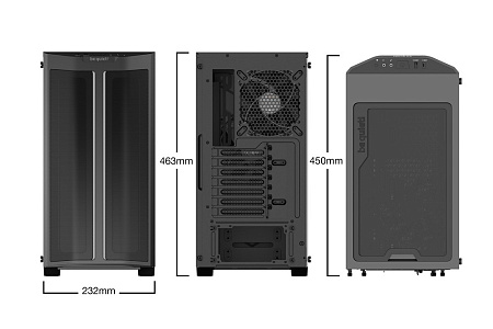 Case ATX be quiet! Pure Base 500 DX, w/o PSU, 3x140mm, 2xARGB Strips, Tempered Glass, Dust filters, 