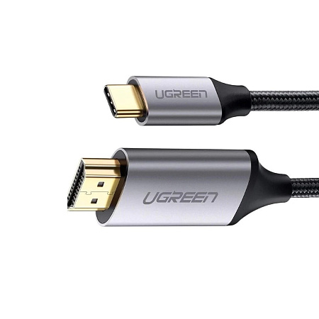 UGREEN Cable Type-C to HDMI 4K@60Hz Compatible with Thunderbolt 3 1.5M MM142, Gray