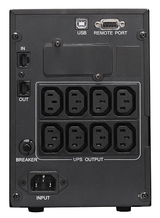 UPS PowerCom SPT-1000, 1000VA/800W, Smart Line Interactive, Pure Sinewave, LCD, AVR, USB, SNMP, 8xIE