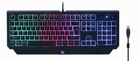 Gaming Keyboard & Mouse & Mouse Pad & Headset Gembird "Phantom" GGS-UMGL4-01-RU, RGB, USB/3.5 Gaming Keyboard & Mouse & Mouse Pad & Headset Gembird "Phantom" GGS-UMGL4-01-RU, RGB, USB/3.5