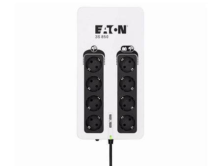 UPS Eaton 3S850DIN 850VA/510W, AVR, 1*USB-B, 2*USB-A chatging, 4*Schuko, 4*Schuko surge only