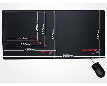 Игровой коврик для мыши HyperX FURY S Pro, Medium, Чёрный
