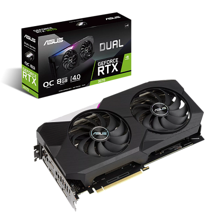 VGA ASUS RTX3070 8GB GDDR6 Dual OC  (DUAL-RTX3070-O8G-V2)