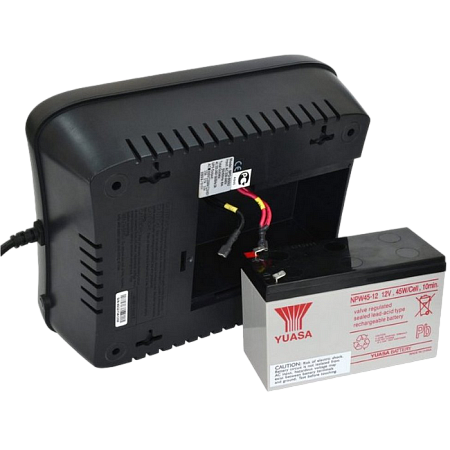 UPS  Ultra Power  850VA/480W, (3 steps of AVR, CPU controlled), USB, 8 Schuko, 2 IEC, plastic case