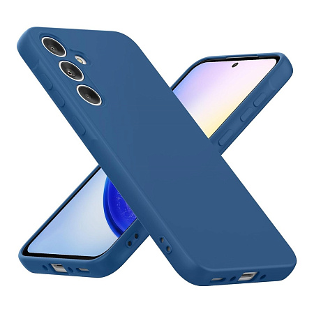 WOO Case Liquid Silicone Samsung A35 5G, Blue WOO Case Liquid Silicone Samsung A35 5G, Blue