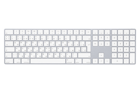Apple Magic Keyboard with Numeric Keypad - Russian, Lightning, White