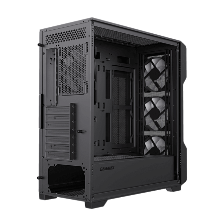 Case EATX GAMEMAX Siege, w/o PSU, 0.6mm, 4x120mm ARGB, ARGB Hub, Tempered Glas, Front Mesh, DF, 1xUS Case EATX GAMEMAX Siege, w/o PSU, 0.6mm, 4x120mm ARGB, ARGB Hub, Tempered Glas, Front Mesh, DF, 1xUS