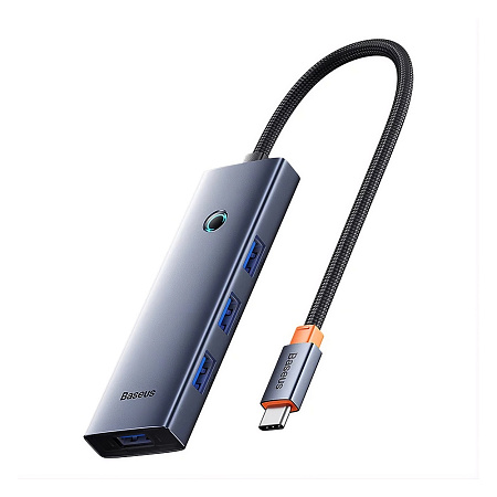 Baseus HUB 4in1 Type-C 3.0 to 4*USB-A 1*Type-C 3.0 UltraJoy Series, Space Grey